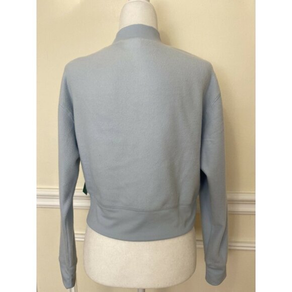NEW Abound Blue Skyway Long Sleeve Cropped Mock Neck Top Pullover Fleecy size XS - Picture 4 of 4